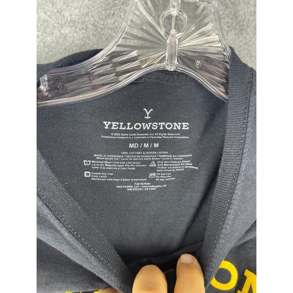 Yellowstone Dutton Ranch T Shirt Mens M Black Short Sleeve TV‎ Show Tee - Picture 5 of 9